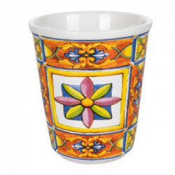 Villa D'Este Home Tivoli 'Costiera', Set 6 bicchieri acqua in ceramica 340 ml