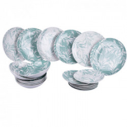 Villa D'Este Home Tivoli 'Forest Leaf Green', Servizio piatti 18 pezzi