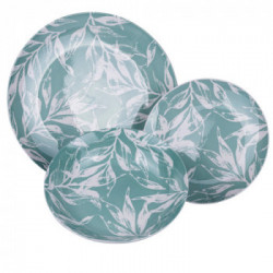 Villa D'Este Home Tivoli 'Forest Leaf Green', Servizio piatti 18 pezzi