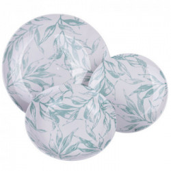 Villa D'Este Home Tivoli 'Forest Leaf Green', Servizio piatti 18 pezzi