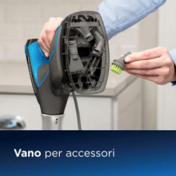 Bissell 2234N Powerfresh Slim Pulitore a Vapore 3-in-1, Lavapavimenti e Pulitore Portatile