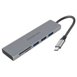 MD HUB USB-C 3PORTE USB 3/CARDREADE