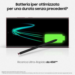 Samsung Galaxy S22 Ultra 5G Display 6.8'' Dynamic AMOLED 2X, 5 fotocamere, RAM 12 GB, 256 GB, 5.000mAh, Phantom Black