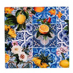 Villa D'Este Home Tivoli 'Italian Beauty', Set 6 Sottopentola quadrati 16x16 cm in ceramica