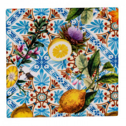Villa D'Este Home Tivoli 'Italian Beauty', Set 6 Sottopentola quadrati 16x16 cm in ceramica