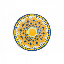 Villa D'Este Home Tivoli 'Sicilia', Set 6 Sottopiatti Ø 33 cm, in plastica