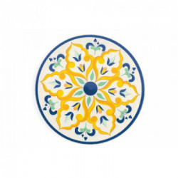 Villa D'Este Home Tivoli 'Sicilia', Set 6 Sottopiatti Ø 33 cm, in plastica