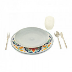 Villa D'Este Home Tivoli 'Sicilia', Set 6 Sottopiatti Ø 33 cm, in plastica