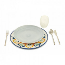 Villa D'Este Home Tivoli 'Sicilia', Set 6 Sottopiatti Ø 33 cm, in plastica