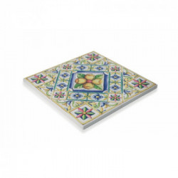 Villa D'Este Home Tivoli 'Costiera', Set 6 Sottopentola quadrati 16x16 cm