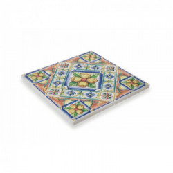 Villa D'Este Home Tivoli 'Costiera', Set 6 Sottopentola quadrati 16x16 cm