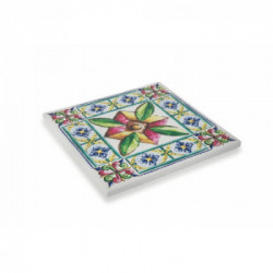 Villa D'Este Home Tivoli 'Costiera', Set 6 Sottopentola quadrati 16x16 cm