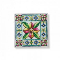 Villa D'Este Home Tivoli 'Costiera', Set 6 Sottopentola quadrati 16x16 cm