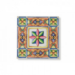 Villa D'Este Home Tivoli 'Costiera', Set 6 Sottopentola quadrati 16x16 cm