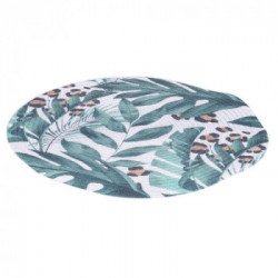 Villa D'Este Home Tivoli 'Savana', Set 6 Tovagliette tonde decoro tropicale