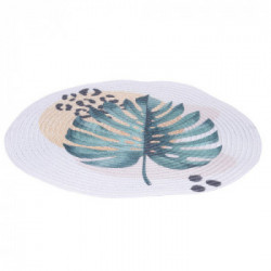 Villa D'Este Home Tivoli 'Savana', Set 6 Tovagliette tonde decoro tropicale