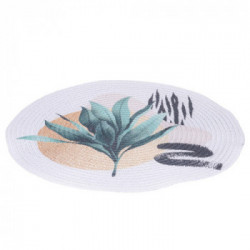 Villa D'Este Home Tivoli 'Savana', Set 6 Tovagliette tonde decoro tropicale