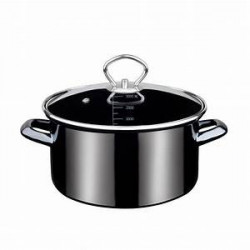 GSW 011245 Profi Black Star - Casseruola con Coperchio, 20 cm
