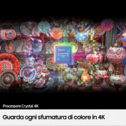 Samsung UE55BU8070 - Smart TV 55 pollici LED Crystal UHD 4K HDR Wi-Fi Black 2022