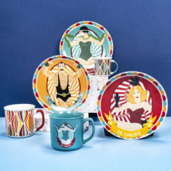 Villa D'Este Home Tivoli 'Le Cirque', Set 6 Piatti Frutta in Porcellana