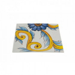 Villa D'Este Home Tivoli 'Le Riggiole', Set 6 Piatti Piani Quadrati 30 x 30 cm