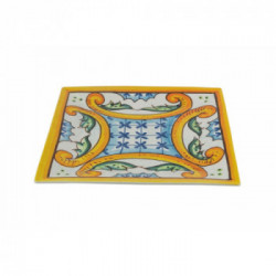 Villa D'Este Home Tivoli 'Le Riggiole', Set 6 Piatti Piani Quadrati 30 x 30 cm