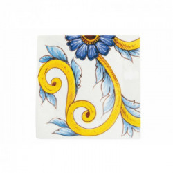 Villa D'Este Home Tivoli 'Le Riggiole', Set 6 Piatti Piani Quadrati 30 x 30 cm