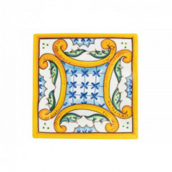 Villa D'Este Home Tivoli 'Le Riggiole', Set 6 Piatti Piani Quadrati 30 x 30 cm