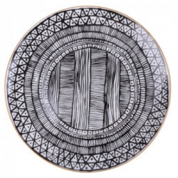 Villa D'Este Home Tivoli 'Masai Black', Set 6 Piatti Frutta in Porcellana