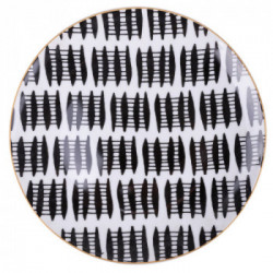 Villa D'Este Home Tivoli 'Masai Black', Set 6 Piatti Frutta in Porcellana