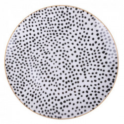 Villa D'Este Home Tivoli 'Masai Black', Set 6 Piatti Frutta in Porcellana