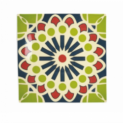 Villa D'Este Home Tivoli 'Agadir', Set 6 Piatti Frutta quadrati 30 x 30 cm