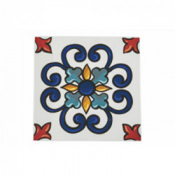 Villa D'Este Home Tivoli 'Barrio', Set 6 Piatti Piani Quadrati 30 x 30 cm in Porcellana