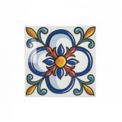 Villa D'Este Home Tivoli 'Barrio', Set 6 Piatti Piani Quadrati 30 x 30 cm in Porcellana