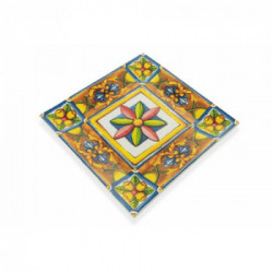 Villa D'Este Home Tivoli 'Costiera', Set 6 Piatti Quadrati 30 x 30 cm in Porcellana