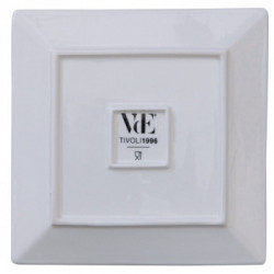 Villa D'Este Home Tivoli 'Costiera', Set 6 Piatti Quadrati 30 x 30 cm in Porcellana