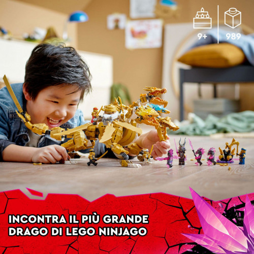 Lego Ninjago 71774 - Ultra drago d'oro di Lloyd