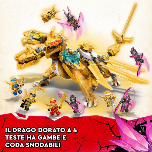 Lego Ninjago 71774 - Ultra drago d'oro di Lloyd