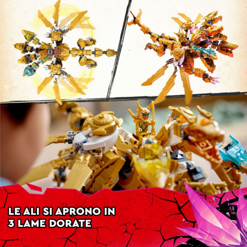 Lego Ninjago 71774 - Ultra drago d'oro di Lloyd