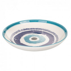 Villa D'Este Home Tivoli 'Occhio Marino Blu', Set 6 Piatti fondi 21 cm 