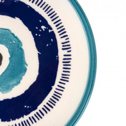 Villa D'Este Home Tivoli 'Occhio Marino Blu', Set 6 Piatti frutta 21 cm 