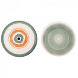 Villa D'Este Home Tivoli 'Occhio Marino Arancio', Set 6 Piatti piani 26 cm