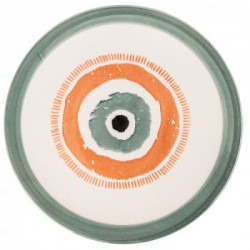 Villa D'Este Home Tivoli 'Occhio Marino Arancio', Set 6 Piatti piani 26 cm