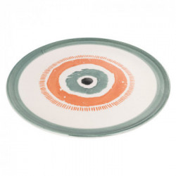 Villa D'Este Home Tivoli 'Occhio Marino Arancio', Set 6 Piatti piani 26 cm