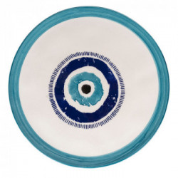 Villa D'Este Home Tivoli 'Occhio Marino Blu', Set 4 Piatti tondi Ø 32 cm