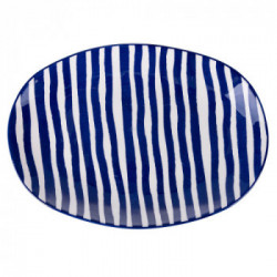 Villa D'Este Home Tivoli 'Kos', Piatto ovale piano 37,5 cm in dolomite