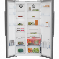 Beko GN163130PTN - Frigorifero Side by Side, Total NoFrost, 580 Litri, Classe F, 179 x 91 x 70.5 cm