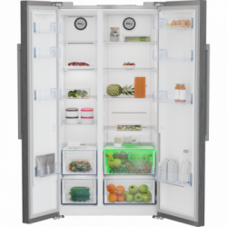 Beko GN163130PTN - Frigorifero Side by Side, Total NoFrost, 580 Litri, Classe F, 179 x 91 x 70.5 cm