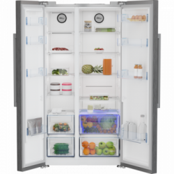 Beko GN163130PTN - Frigorifero Side by Side, Total NoFrost, 580 Litri, Classe F, 179 x 91 x 70.5 cm