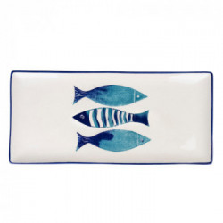 Villa D'Este Home Tivoli 'Kos', Set 2 Piatti rettangolari 36 cm in dolomite 